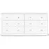 May 6 Drawer Wide Chest - White
