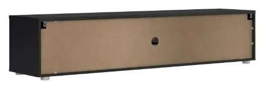 Media Large TV Unit with Storage - Black