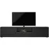 Media Large TV Unit with Storage - Black