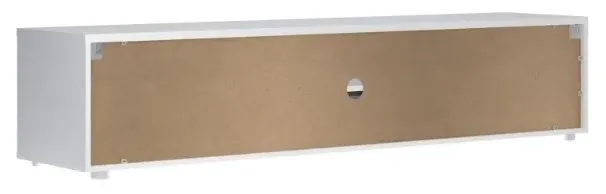 Media Large TV Unit with Storage - White