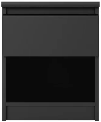 Naia 1 Drawer Bedside Cabinet - Black Matt image