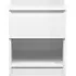 Naia 1 Drawer Bedside Cabinet - White Gloss