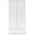 Naia 2 Door 1 Drawer Double Wardrobe - White, High Gloss