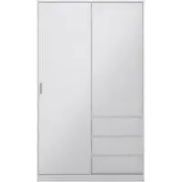 Naia 2 Door 3 Drawer Wardrobe - White
