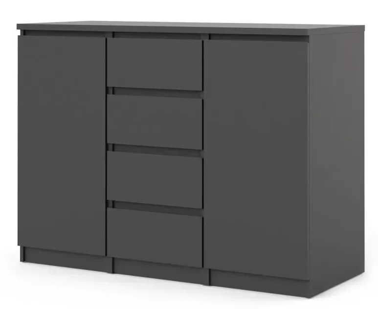 Naia 2 Door Small Sideboard - Black