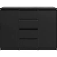 Naia 2 Door Small Sideboard - Black