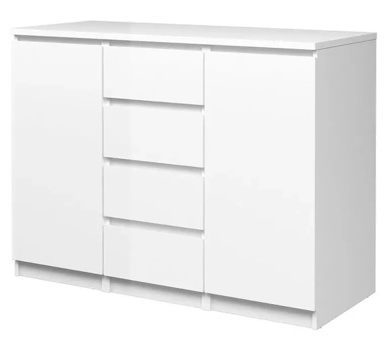 Naia 2 Door Small Sideboard - White Gloss