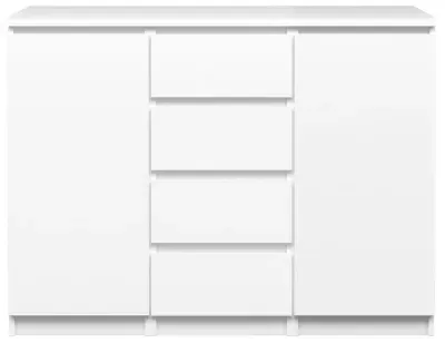 Naia 2 Door Small Sideboard - White Gloss