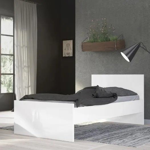 Naia Single Bed Frame - White