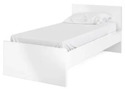 Naia Single Bed Frame - White image