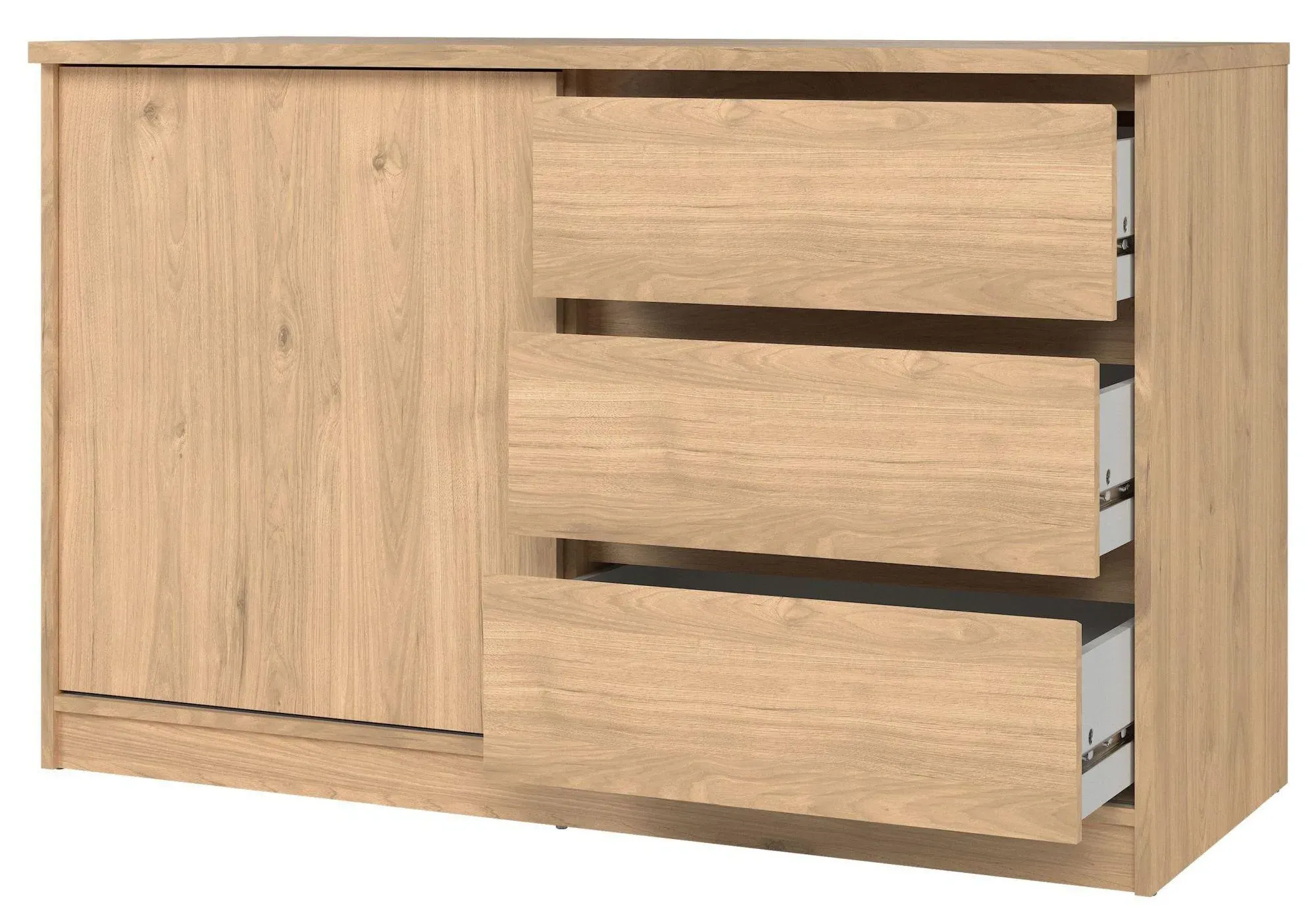 Naia Sliding Door Storage Unit - Jackson Hickory Oak
