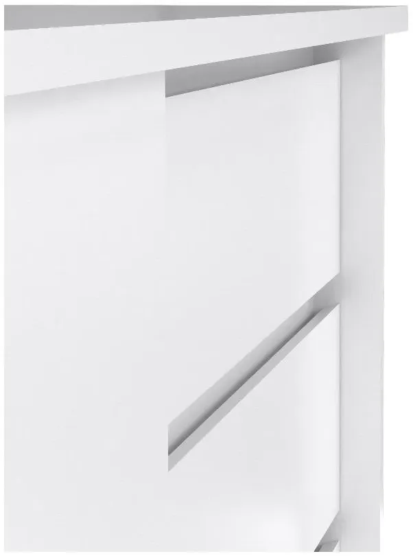 Naia Sliding Door Storage Unit - White, High Gloss