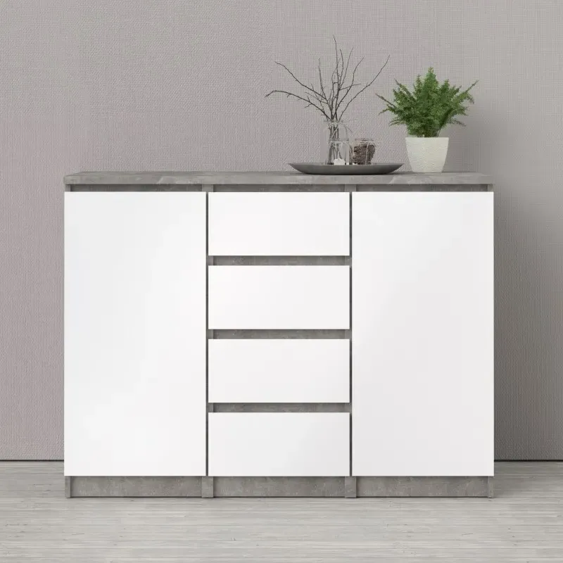 Naia Small Sideboard - Grey, White