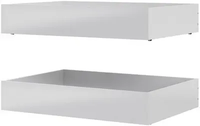 Naia Underbed Drawer Set of 2 - White Gloss