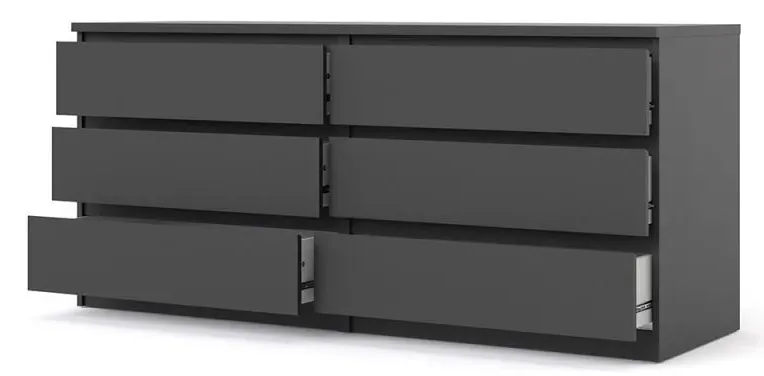 Naia Wide Chest of Drawers - Black