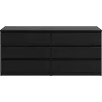 Naia Wide Chest of Drawers - Black