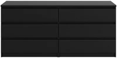 Naia Wide Chest of Drawers - Black