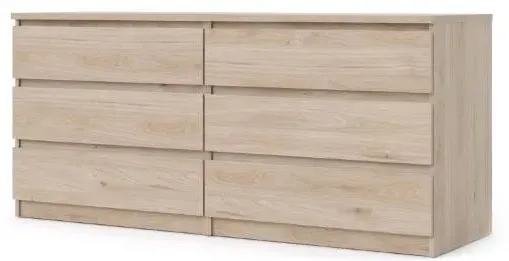 Naia Wide Chest of Drawers - Oak