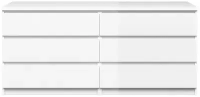 Naia Wide Chest of Drawers - White Gloss
