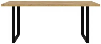 Nikomedes Chevron 6 Seater Dining Table - Oak