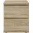 Nova 2 Drawer Bedside Cabinet - Oak