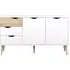 Oslo 2 Door Sideboard - White, Oak
