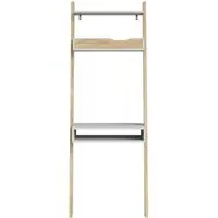Oslo Leaning Desk - White, Oak