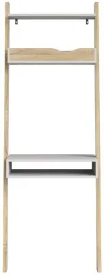 Oslo Leaning Desk - White, Oak