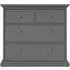 Paris 4 Drawer Chest - Matt Grey