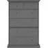 Paris 6 Drawer Chest - Matt Grey