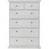 Paris 6 Drawer Chest - White