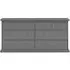 Paris 8 Drawer Wide Chest - Grey