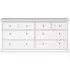 Paris 8 Drawer Wide Chest - White