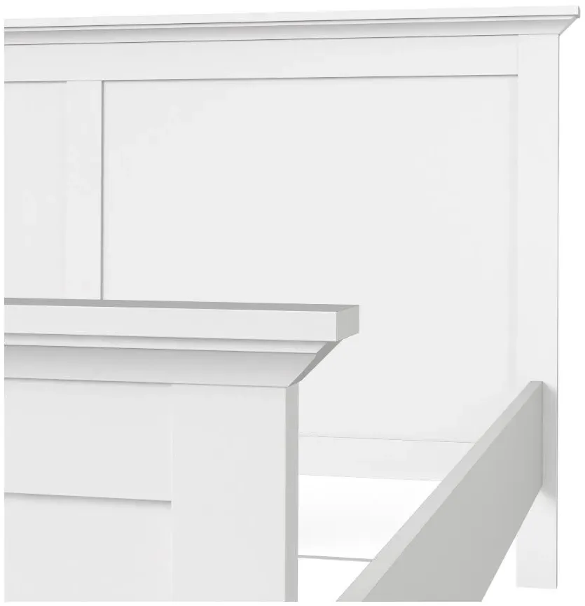 Paris Single Bed Frame - White