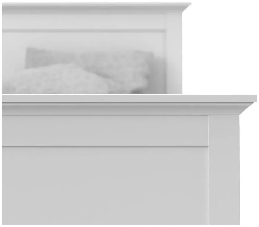 Paris Single Bed Frame - White