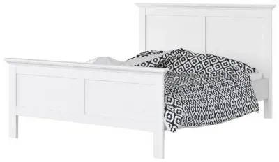 Paris Single Bed Frame - White