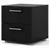 Pepe 2 Drawer Bedside Cabinet - Black