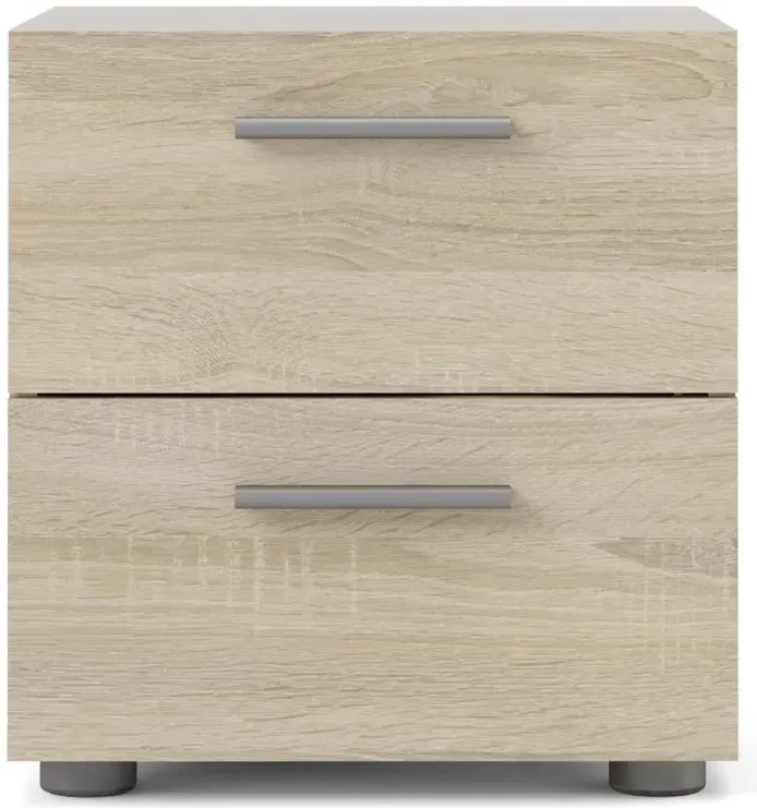 Pepe 2 Drawer Bedside Cabinet - Oak