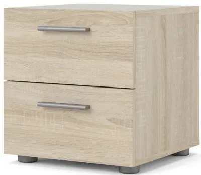 Pepe 2 Drawer Bedside Cabinet - Oak
