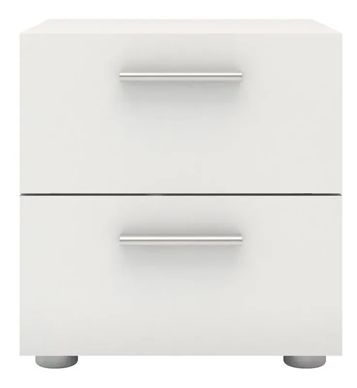 Pepe 2 Drawer Bedside Cabinet - White