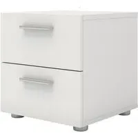 Pepe 2 Drawer Bedside Cabinet - White