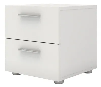Pepe 2 Drawer Bedside Cabinet - White image