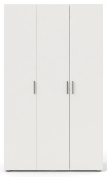 Pepe 3-Door Wardrobe - Ash White