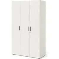 Pepe 3-Door Wardrobe - Ash White