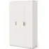 Pepe 3-Door Wardrobe - Ash White