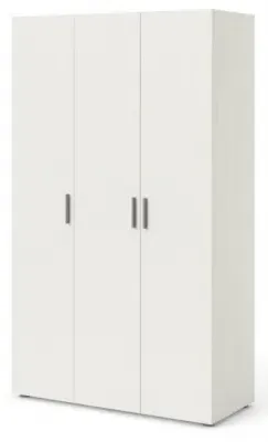 Pepe 3-Door Wardrobe - Ash White