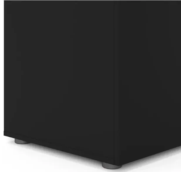 Pepe 3-Door Wardrobe - Black