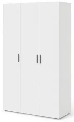 Pepe 3-Door Wardrobe - White image