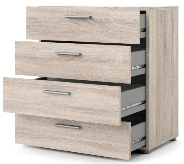Pepe 4 Drawer Chest - Truffle Oak