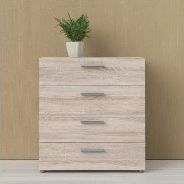 Pepe 4 Drawer Chest - Truffle Oak
